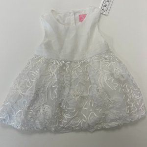 NWT Children's Place Infant Girls 6-9 Month Girls Sleeveless White Dress